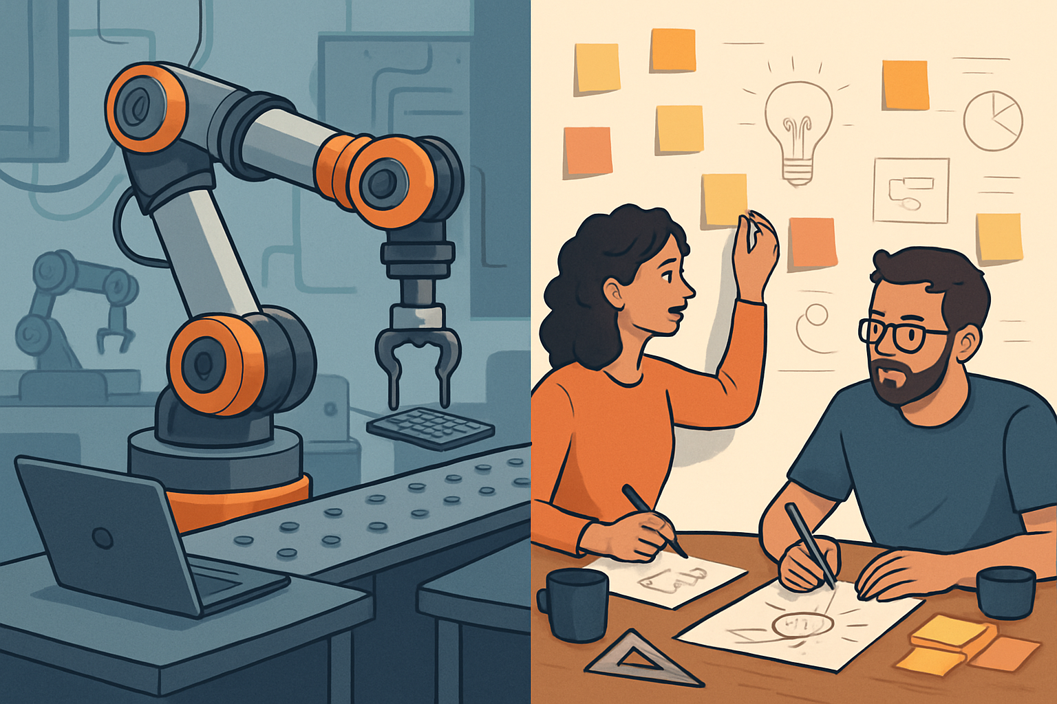 Successful founders strike a collaborative balance between smart automation and irreplaceable human insight.